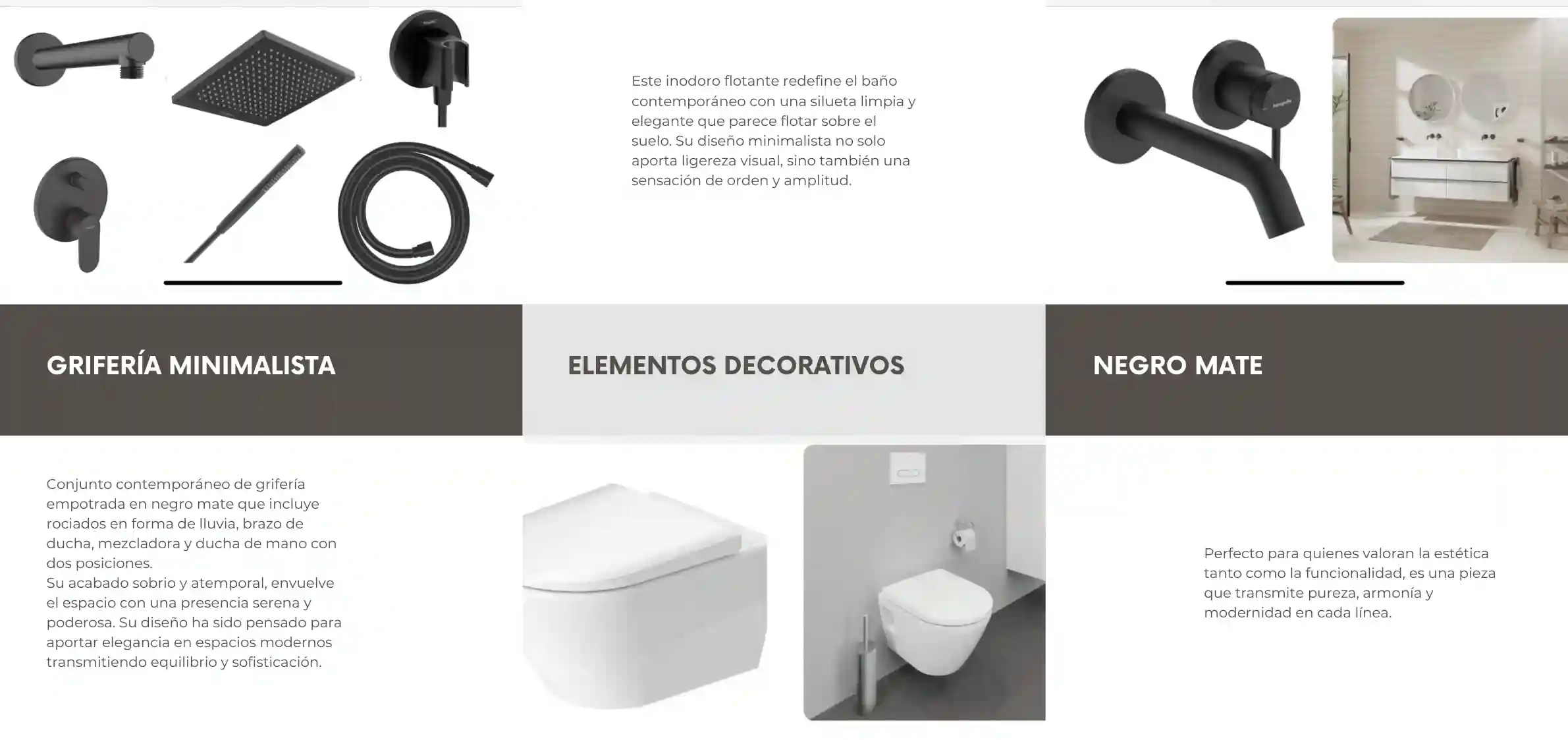 Detalle del proyecto Travéra con iluminacion ambiental