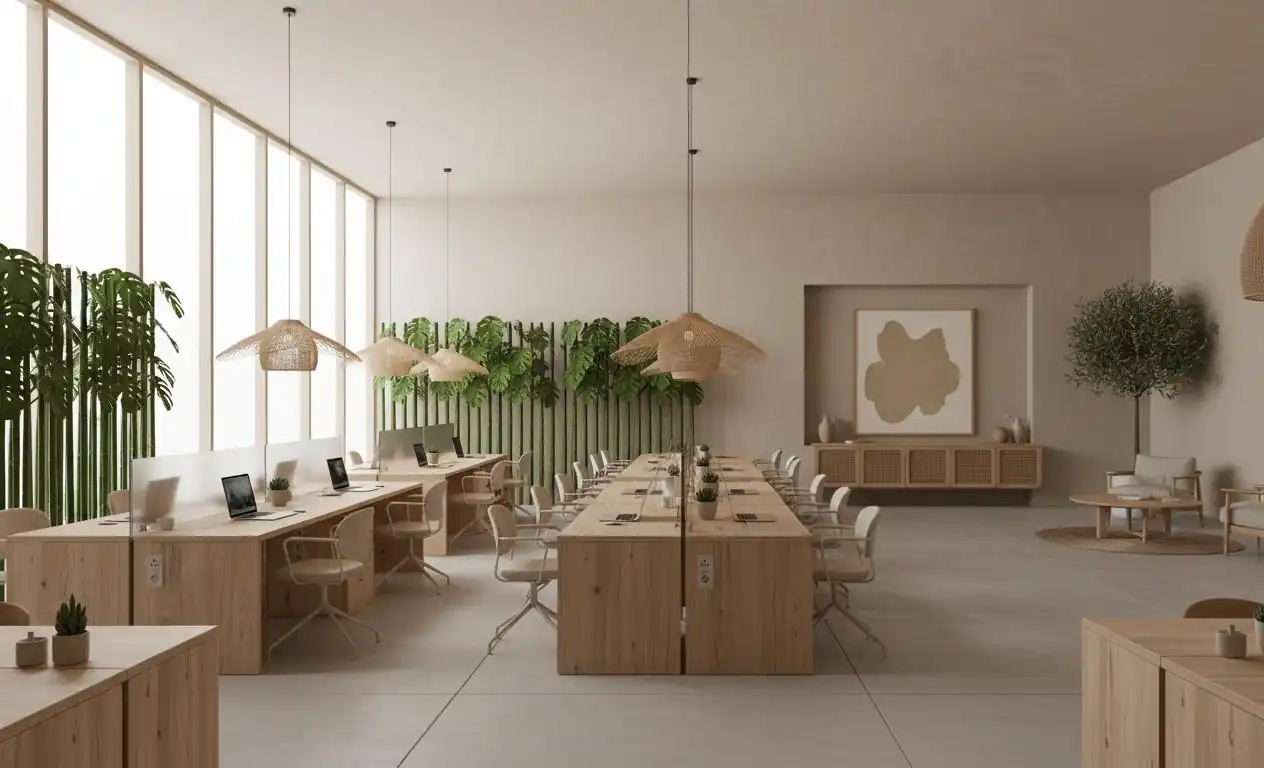 Diseño de interiores para esta oficina