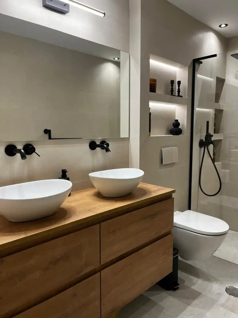 Foto del lavabo después de la reforma