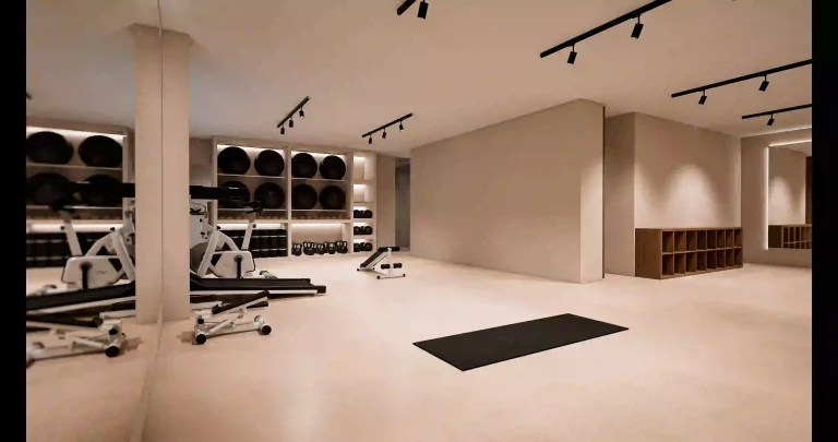 Renderizado fotorrealista de la sala funcional del Proyecto Ágora