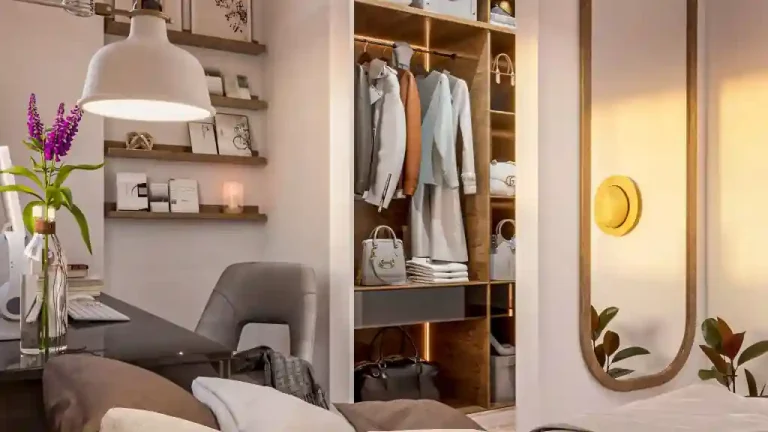 Habitación de proyecto de interiorismo minimalista